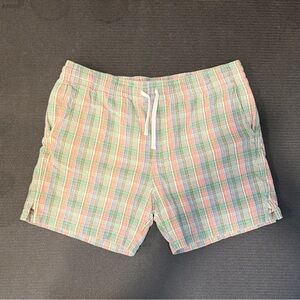 Aime Leon Dore Pastel Plaid Swim Trunks
